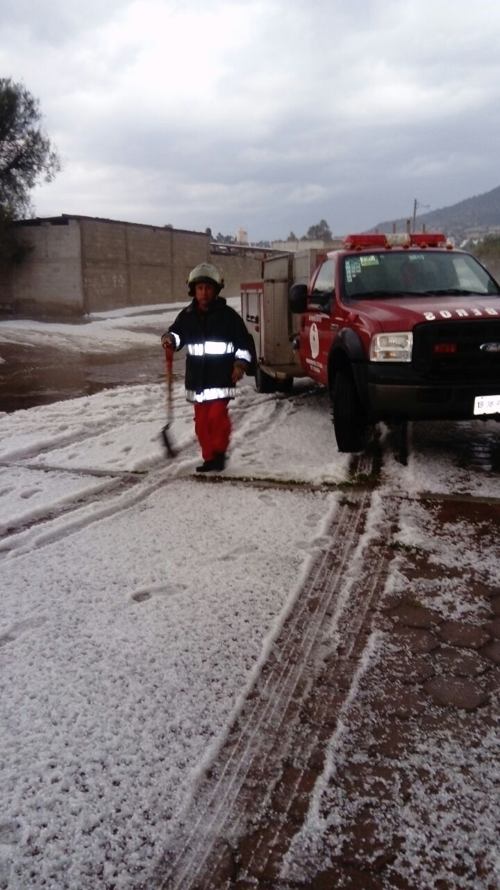 Activa CEPC protocolos de revisión tras granizada en Tlaxco